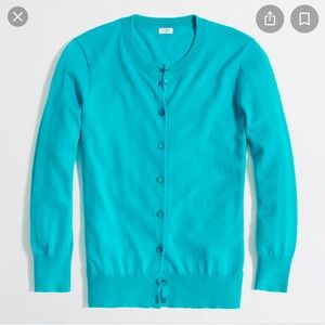 Jcrew aqua Clare  cardigan